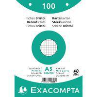 Paquet 100 fiches blanc oeilm quadoeillé perforé 148x210mm (lot de 10) - Image principale