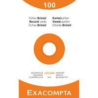 Set de 100 fiches 5x5 non perforé 125x200mm assortis - Image principale