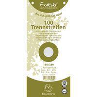 Paquet 100 fiches intercalaires gris forever 105x240mm (lot de 12) - Image principale