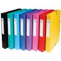 Set de 8 boîtes exabox dos 40mm carte lustrée A4 assorties - Image principale
