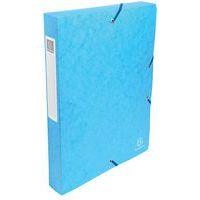 Lot de 8 boîtes classement exabox dos 40mm carte lustrée A4 Turquoise - Image principale