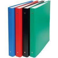 Classeur rembordé pvc 4 anneaux 30mm A4 maxi 24x32cm