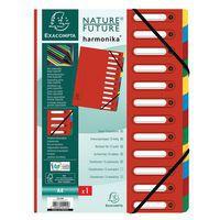 Lot de 6 trieurs harmonica® à fenêtres 12 compartiments Rouge - Image principale