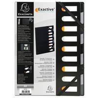 Lot de 5 Trieur rigide dos extensible 9 compartiments noir harmonika® - Image principale