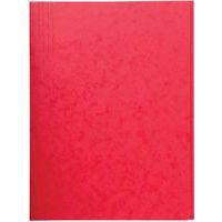 Lot de 25 chemises simple sans élastique avec 3 rabats 400gm² A4 Rouge - Image principale