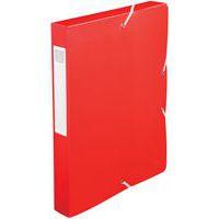 Lot de 8 boîtes de classement exabox dos 40mm PP 7/10e opaque A4 Rouge - Image principale