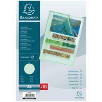 Lot de 10 Sachet 10 pochettes coin PP grainé 12/100e A4 Vert - Image principale