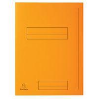 Lot de 5 paquets 50 chemise imprimée 2 rabats super 250 24x32cm Orange - Image principale