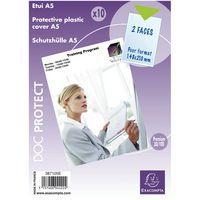 Lot de 5 Sachet de 10 étuis de protection simples pvc de qualité A5 - Image principale
