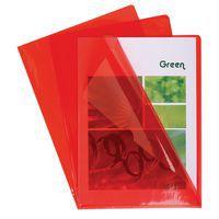 Lot de 10 sachets de 10 pochettes coin pvc résistante 13/100e A4 Rouge - Image principale