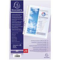 Lot de 5 Sachet de 10 pochettes à soufflet sans rabat PP A4 - Image principale