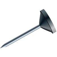 Boîte de 100 épingles tête plate unie pointe 8mm noir - Image principale