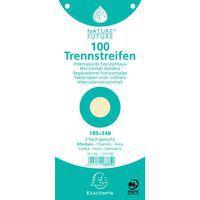 Lot de 12 paquets 100 fiches intercalaires  perforées 105x240mm Chamois - Image principale