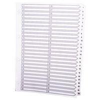 Lot de 4 Intercalaires à touches plastifiées - 50 touches 1 à 50 A4 - Image principale