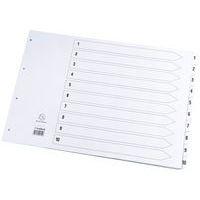 Lot de 10 Intercalaires à touches plastifiées - 5 touches 1 à 5 - a3 - Image principale