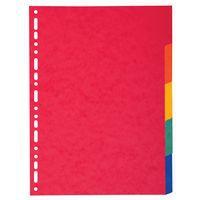 Intercalaires carte lustrée 225g 5 positions - A4