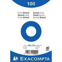 Paquet 100 fiches sous film bristol uni 100x150mm