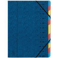 Trieur agrafé avec élastiques 12 compartiments - Image principale