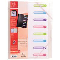 Trieur polypropylène 3 rabats chromaline 8 compartiments