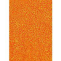 Pochette 20 feuilles 30x40 cm couleur Jaune orange - Décopatch