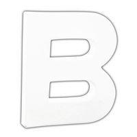 Lettres à décorer en papier mâché 12 cm blanc -Décopatch - Image principale