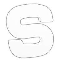 Petite lettre S 12cm (Lot de 10) - Image principale