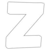 Petite lettre Z 12cm (Lot de 10) - Image principale