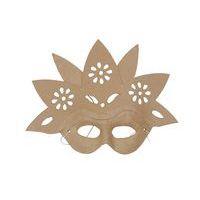 Masque fleur en papier mâché à décorer - Décopatch