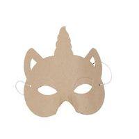 Masque enfant licorne en papier mâché à décorer - Décopatch thumbnail image