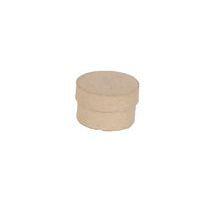Mini boîte ronde 5x5x3 cm en papier mâché à décorer - Décopatch