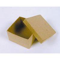 Mini boîte carrée 4,5x4,5x3 cm en papier mâché à décorer - Décopatch