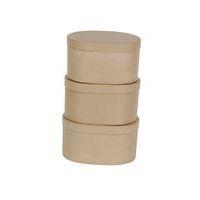Lot 3 boîtes ovales (28x22x15/30x24x15cm) - Image principale