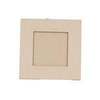 Cadre plat carré 11x11 cm en papier mâché à décorer - Décopatch