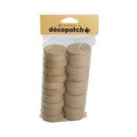 Set 10 petites boîtes rondes en papier mâché à décorer - Décopatch