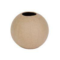 Vase boule 10,5 x 11 x 11 cm en papier mâché à décorer - Décopatch
