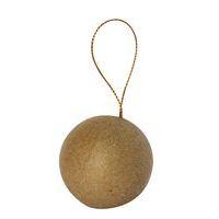 Sachet de 6 boules Ø 6,5 cm en papier mâché à décorer - Décopatch