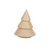 Petit sapin 18 cm en papier mâché à décorer - Décopatch