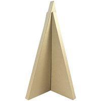 Sapin triangle 50,5 cm en papier mâché à décorer - Décopatch