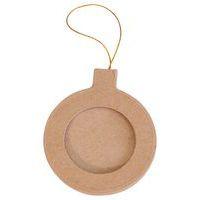 Cadre boule ronde de Noël en papier mâché à décorer - Décopatch