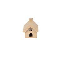 Maison basse en papier mâché à décorer - Décopatch