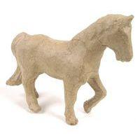 Cheval 11 cm en papier mâché à décorer - Décopatch