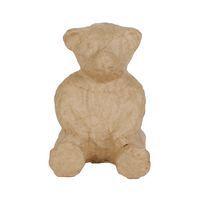 Ourson 7 cm en papier mâché à décorer - Décopatch