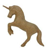 Licorne 12 cm en papier mâché à décorer - Décopatch