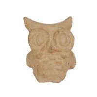 Chouette 10 cm en papier mâché à décorer - Décopatch