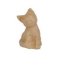 Chaton 15,5 cm en papier mâché à décorer - Décopatch