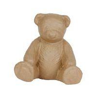 Ourson 35 cm en papier mâché à décorer - Décopatch