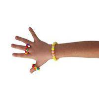 Sachet 800 perles plastique rondes multicolore fluo Ø 8 mm - Image 4