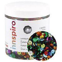 Bocal de 120 g de sequins métallisés couleurs assorties - Innspiro