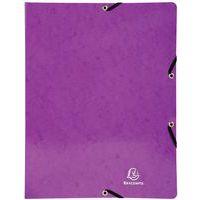 Lot de 20 classeurs à élastiques 2 anneaux 15mm iderama A4 Violet - Image principale