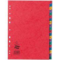 Lot de 5 Intercalaires carte avec onglets imprimés 20 positions az A4 - Image principale